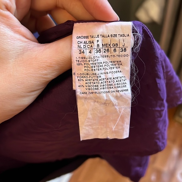 A Line purple dress - size 4 US - Picture 7 of 9